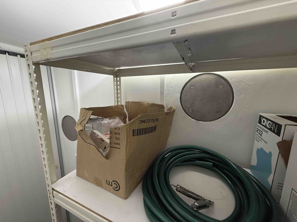 Sealed the ventilation shaft so that the dehumidifier dont need to work so hard to keep the basement dry.