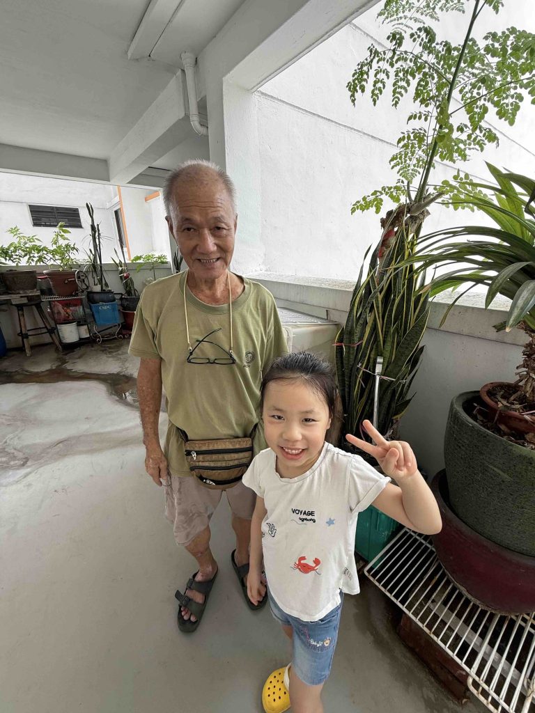 With Grandpa